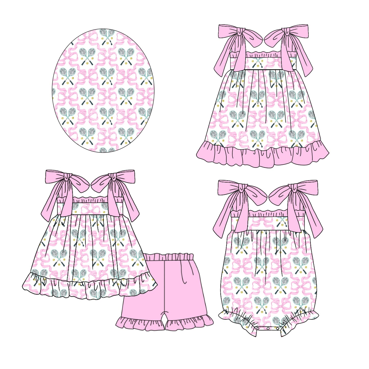 11.19 custom each style moq 5eta 4-6week Sibling Sister floral baby girl short sleeve shorts sets and dress and rompers match family design