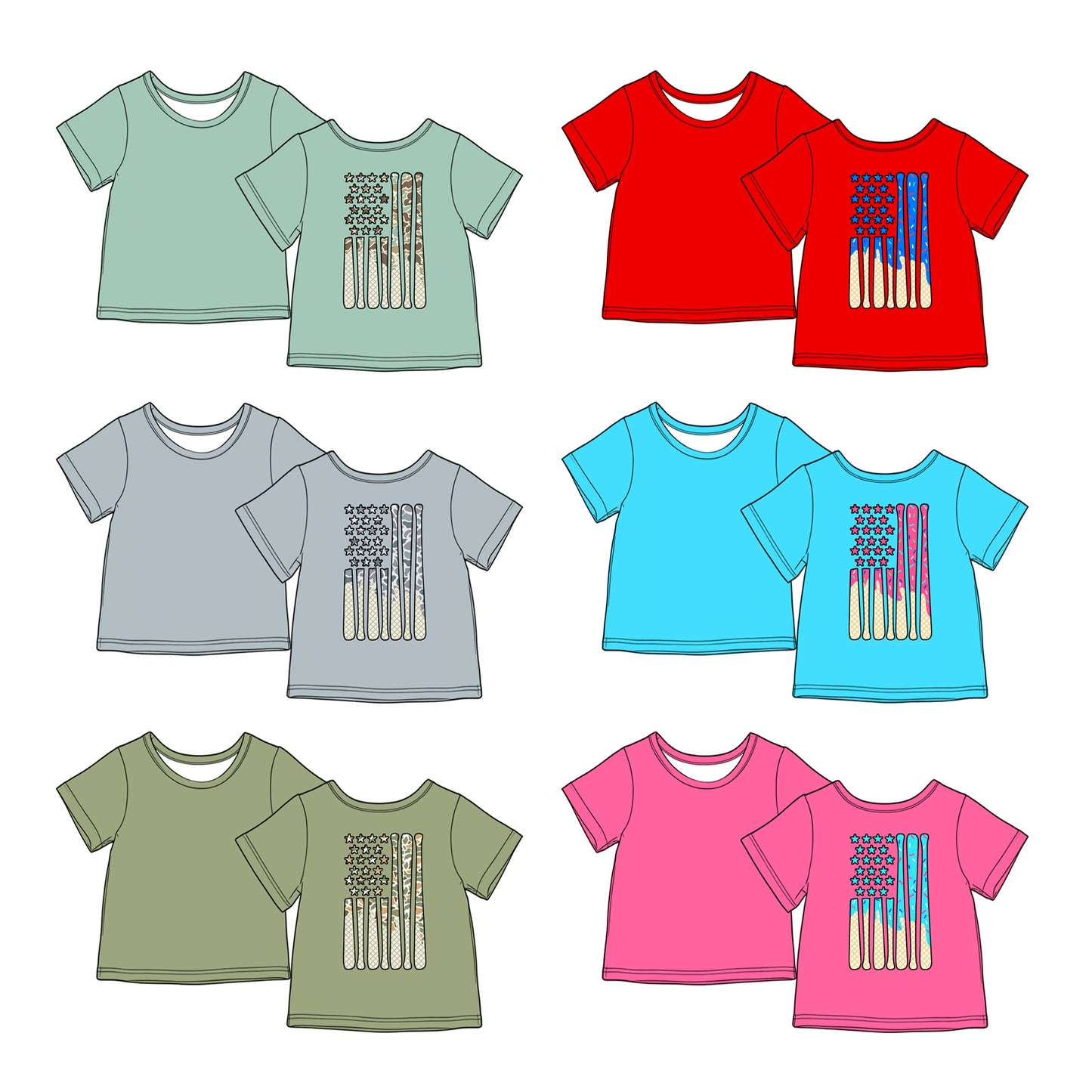 3.28 Custom moq 5 mix size Sibling Baby Boys Short-Sleeved  Shirt Summer Clothing