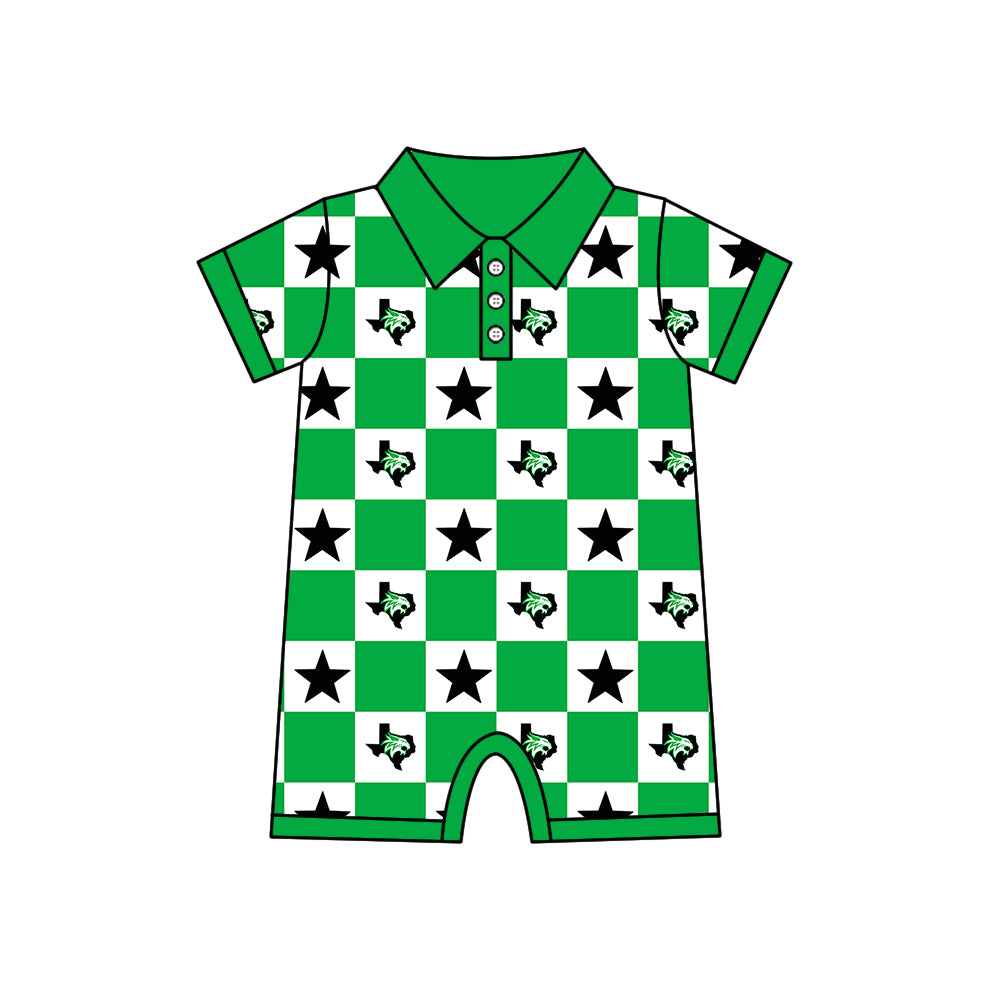 Custom moq 5 mix size milk silk summer teams Baby Girl Green Sleeveless Top Skirts Set Dress And Shorts Yoga Outfit Boy's Short-Sleeved Polo Shirt And Romper