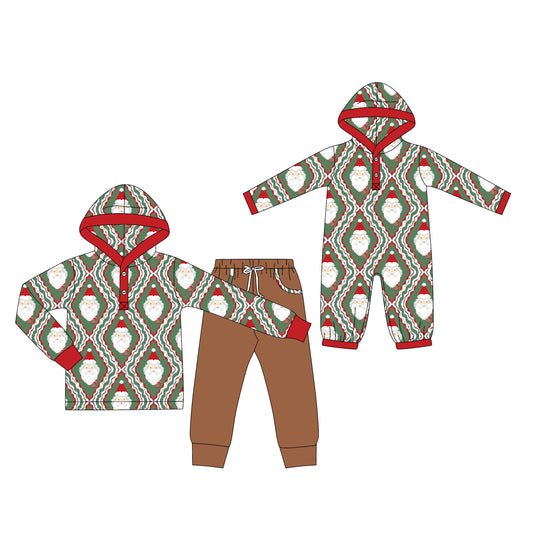 25.8.21 custom each style moq 5eta 4-6week Sibling Sisters Christmas baby boy long sleeve pants sets and romper match family design