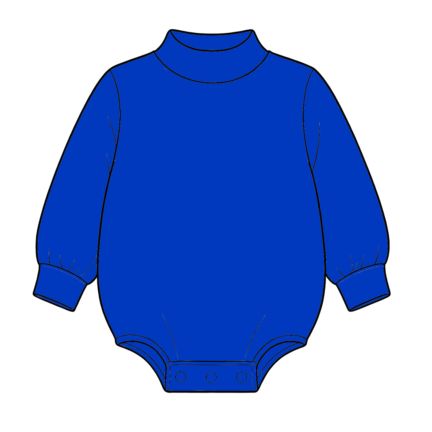 custom moq 5 mix size High Neck Baby Kids Solid Mock Neck Long Sleeve Bubble Romper