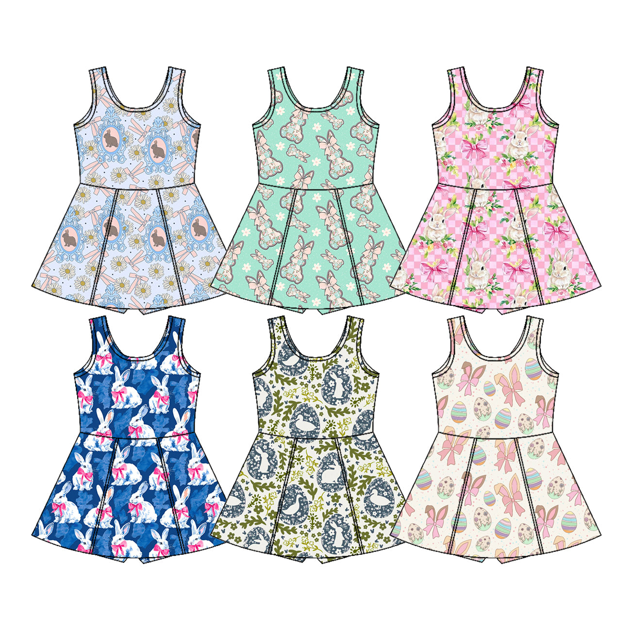 25.12.25 custom each style moq 5 eta 6-8week Sibling Sister baby short sleeve dresses 6 match design