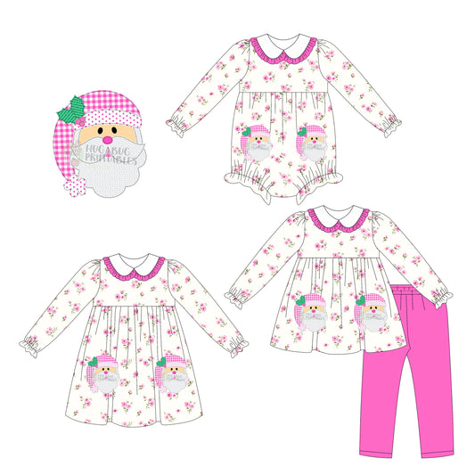 25.7.5 custom each style moq 5eta 4-6week Sibling Sisters Christmas baby girl long sleeve pants sets and dress and rompers match family design