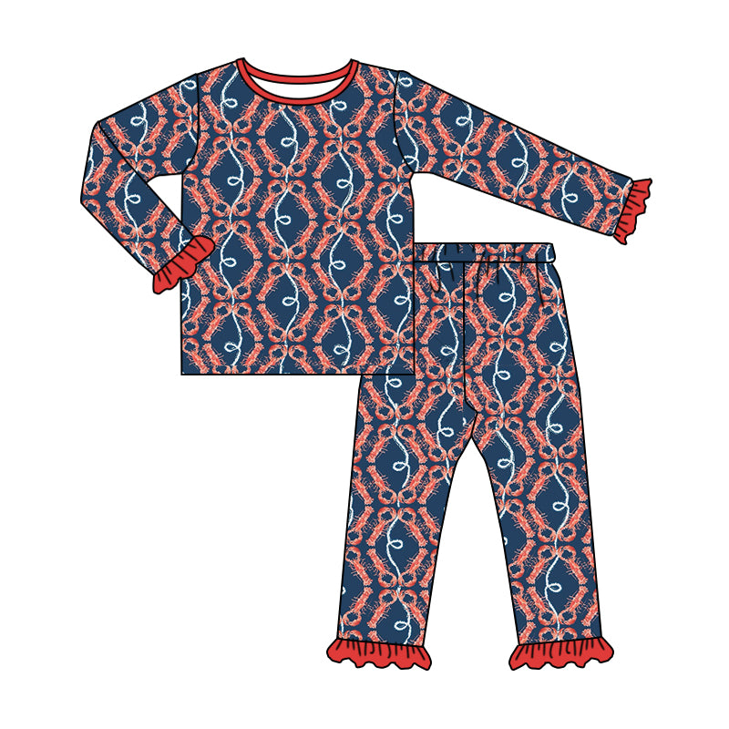 6.5 custom each style moq 5eta 4-6 week Sibling Sister girls pajamas outfits and romper match family design