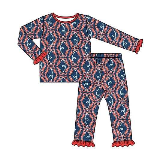 6.5 custom each style moq 5eta 4-6 week Sibling Sister girls pajamas outfits and romper match family design