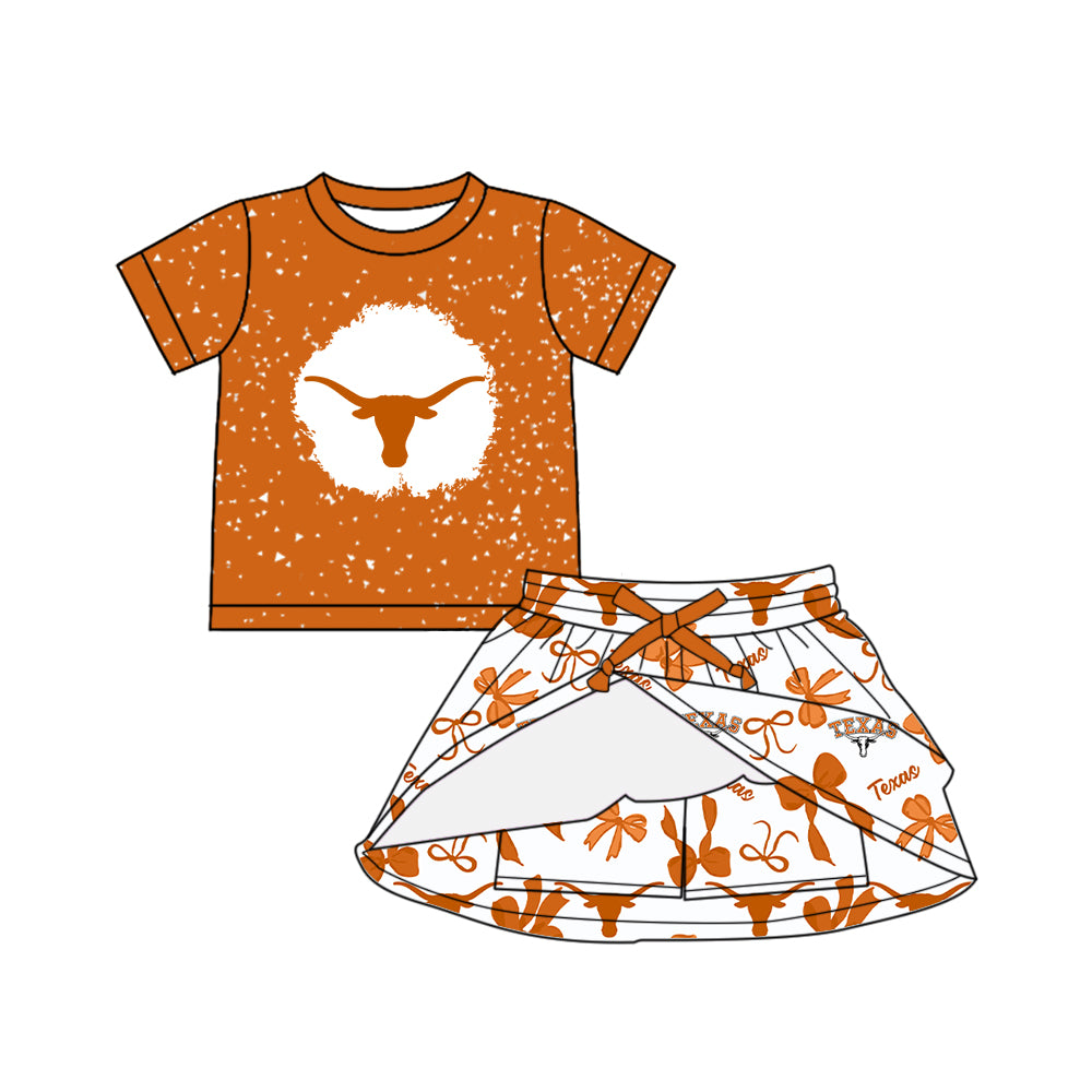 Custom moq 5 mix sizes summer teams baby girls clothes team short sleeve skirts shorts sets dress 1 and dress 2 and dress 3 and dress 4-25.5.23