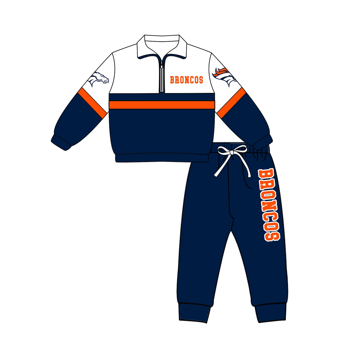Custom moq 5 mix size milk silk summer teams Girls Navy Blue Polka Dot Top Shorts Set Top Skirt Short Set Zipper Pullover Jogger Pants Set Pullover Tops