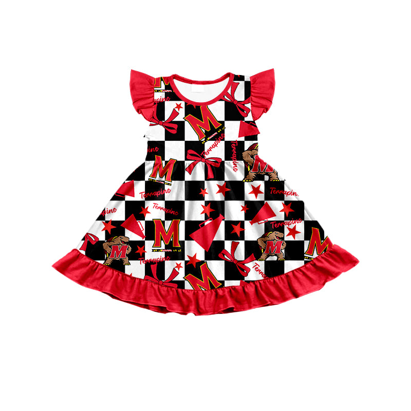 Custom moq 5 mix size milk silk summer teams baby girls clothes team bow red sleeveless skirts sets and dress 1 and dress 2 and dress 3-25.6.30