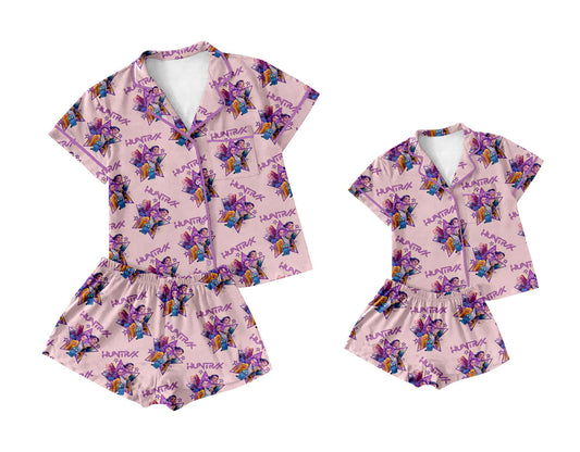 25.10.11 custom each style moq 5 eta 6-8week Sibling Sister baby short sleeve shorts sets and adult set match design