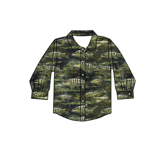 8.9 custom each style moq 5 eta 4-6week baby boys clothes camouflage button long sleeve top