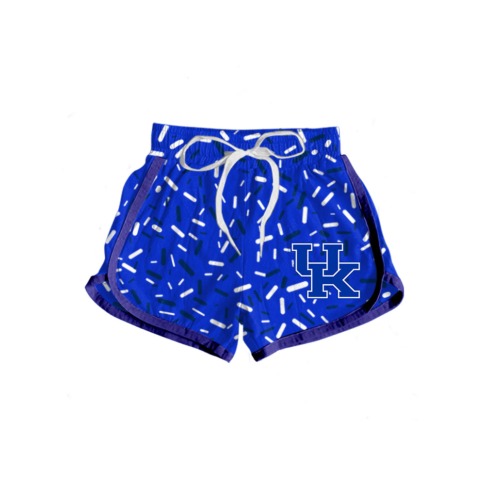Custom summer teams baby girls clothes team blue hooded long sleeve tops and dress and skirts and shorts 1 and shorts 2-25.5.8