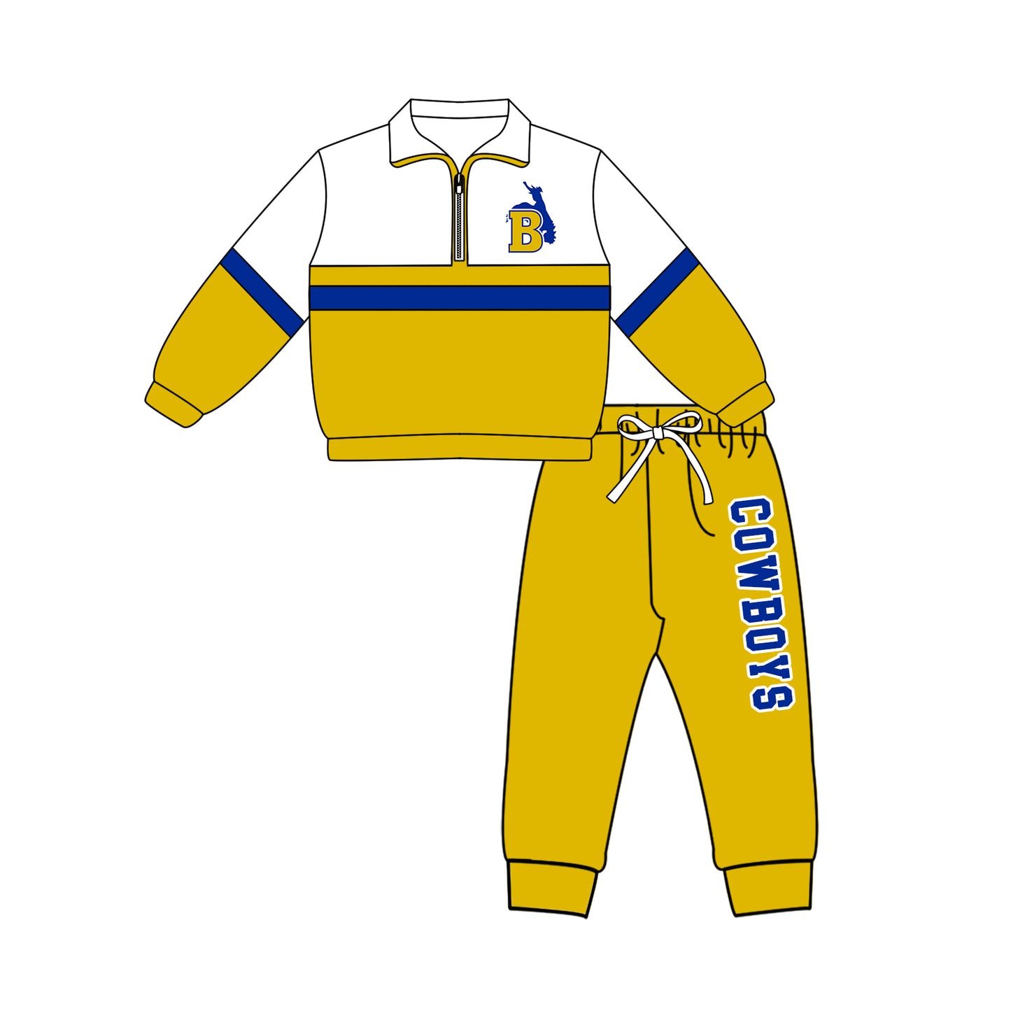 Custom moq 5 mix size summer teams Girls Yellow Polka Dot Top Shorts Set Top Skirt Short Set Zipper Pullover Pants Set