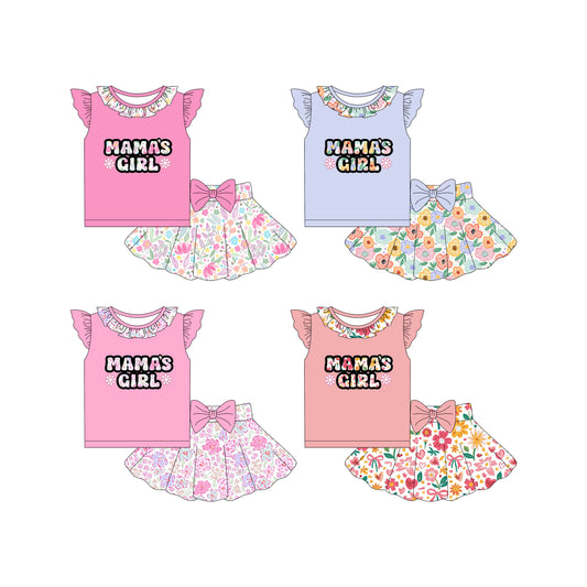4.18 custom each style moq 5eta 4-6week Sibling Sister baby girls clothes Short sleeve dress 1 and dress 4 match family design