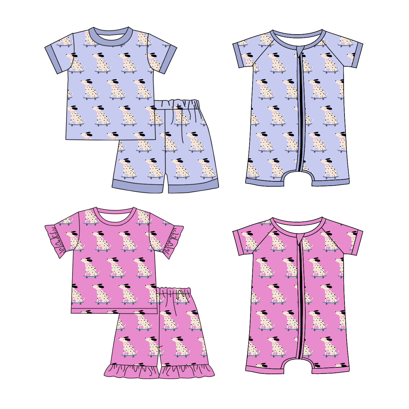 25.12.27 custom each style moq 5 eta 6-8week Sibling Sister baby short sleeve shorts sets 2 and romper 2 match design