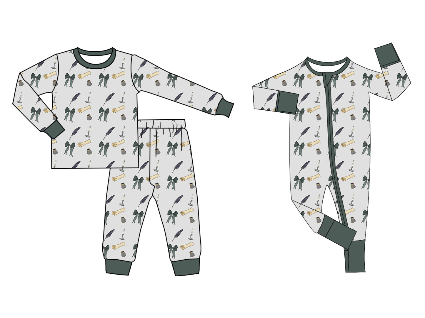 25.6.30 custom each style moq 5eta 4-6week Sibling Sisters bow baby boy long sleeve pants sets and rompers match family design