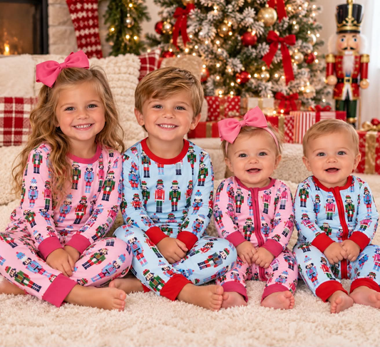 RTS Sibling baby girls boy clothes Christmas long Sleeve pants set and dress and rompers