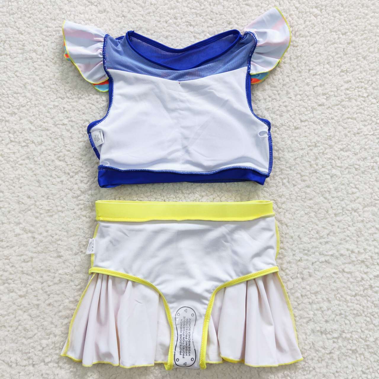 Cute Clothes S0144 Baby Girls Blue Two Pieces Swimsuits