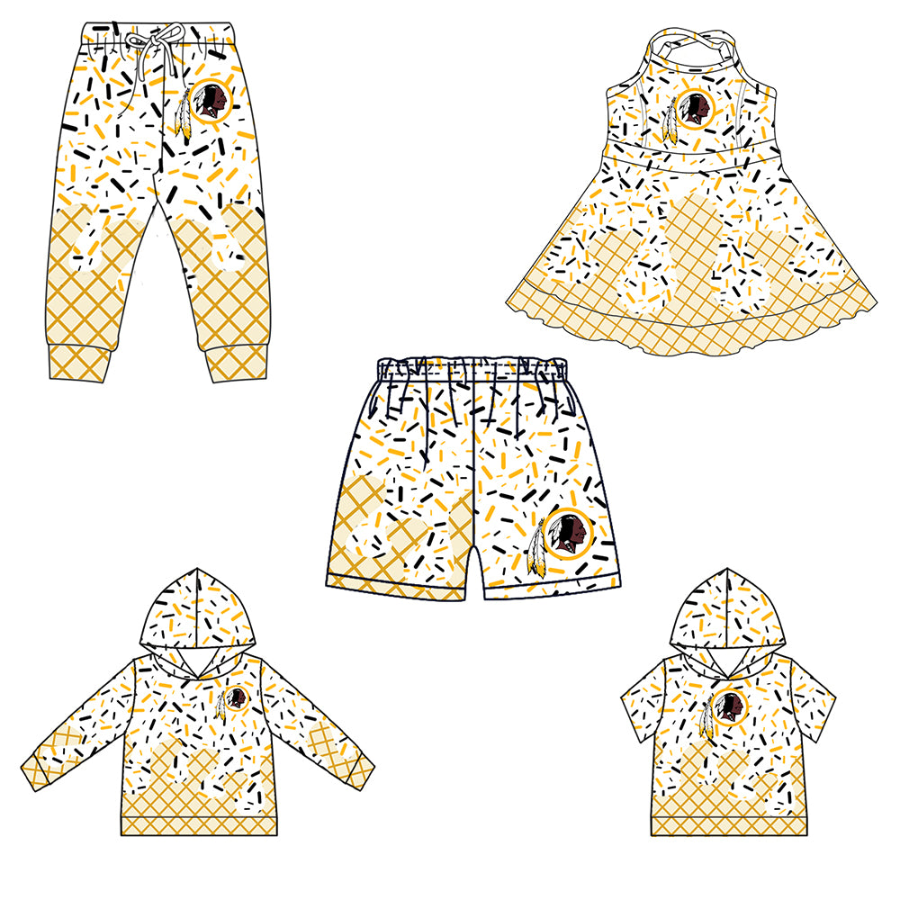 Custom moq 5 mix size milk silk baby girls clothes team white hooded long sleeve tops and short sleeve top and dress and pants and shorts-25.6.28