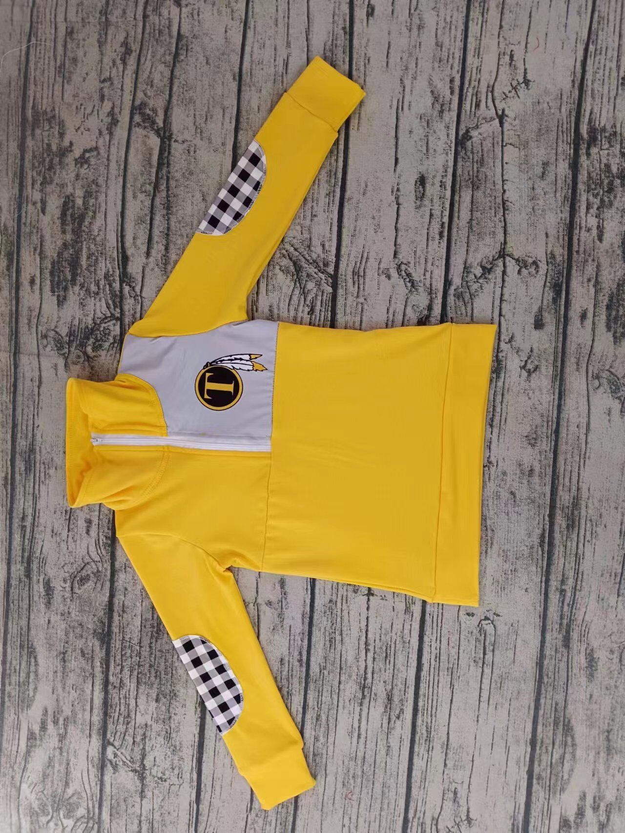 Boys yellow long sleeve top moq 5
