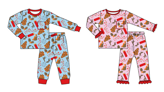 25.8.9 custom each style moq 5 eta 4-6week Sibling Sisters Christmas baby girl long sleeve pants sets 1 and sets 2 match family design