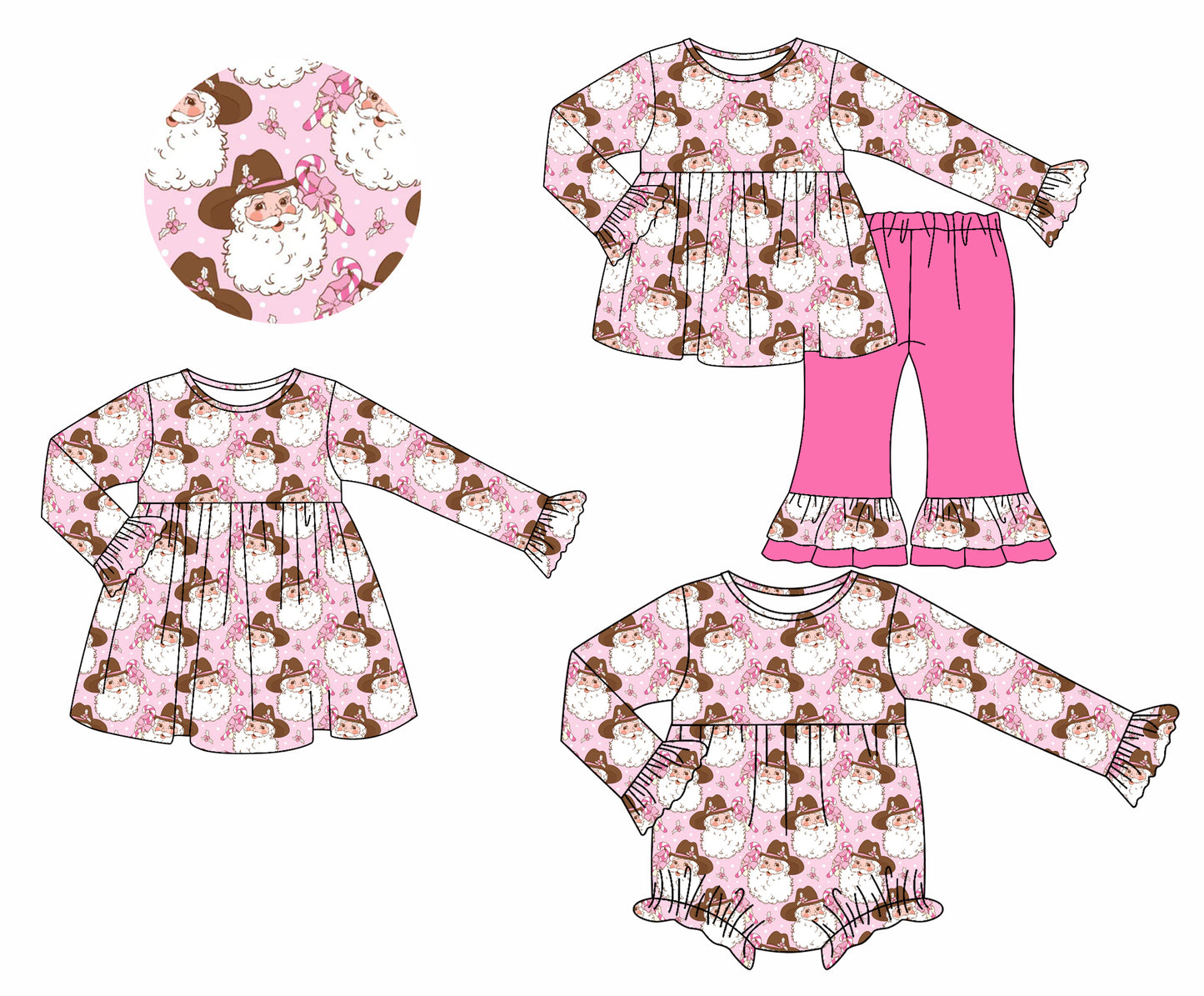 25.7.7 custom each style moq 5eta 4-6week Sibling Sisters Christmas baby girl long sleeve pants sets and dress and rompers match family design