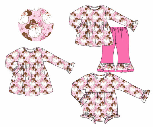 25.7.7 custom each style moq 5eta 4-6week Sibling Sisters Christmas baby girl long sleeve pants sets and dress and rompers match family design