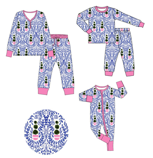 25.9.27 custom each style moq 8 eta 6-8week Sibling Sister baby long sleeve pants sets and romper and adult set match design