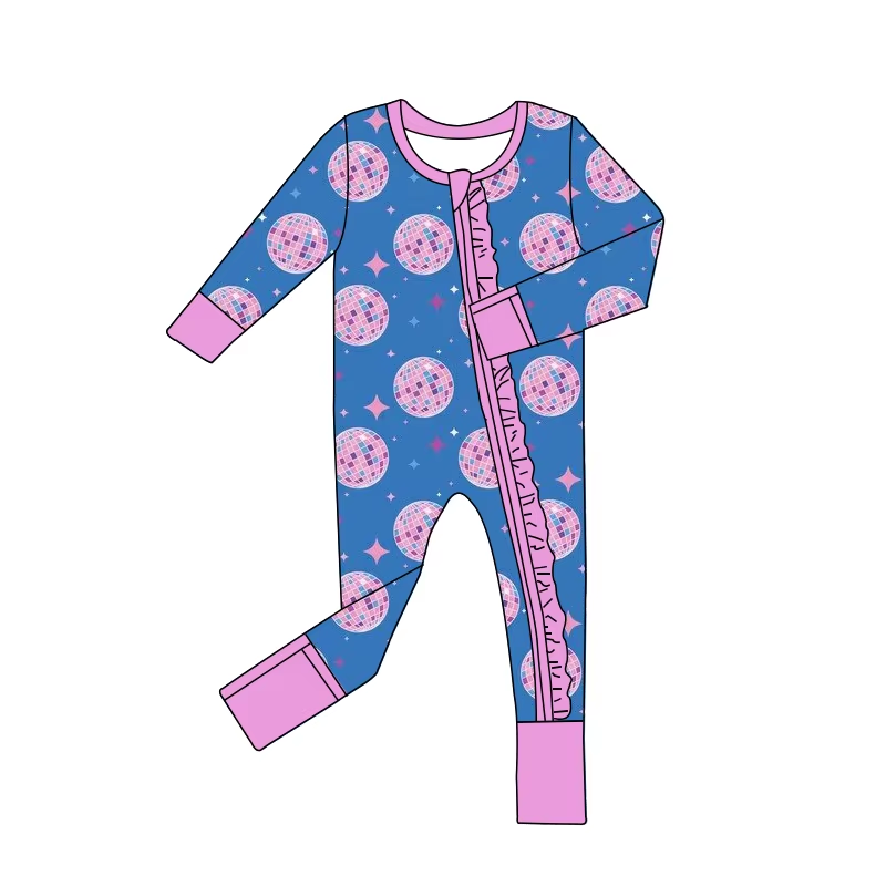 Custom moq 3 eta 6-8 weeks Colored plaid ball blue and purple long stockings romper