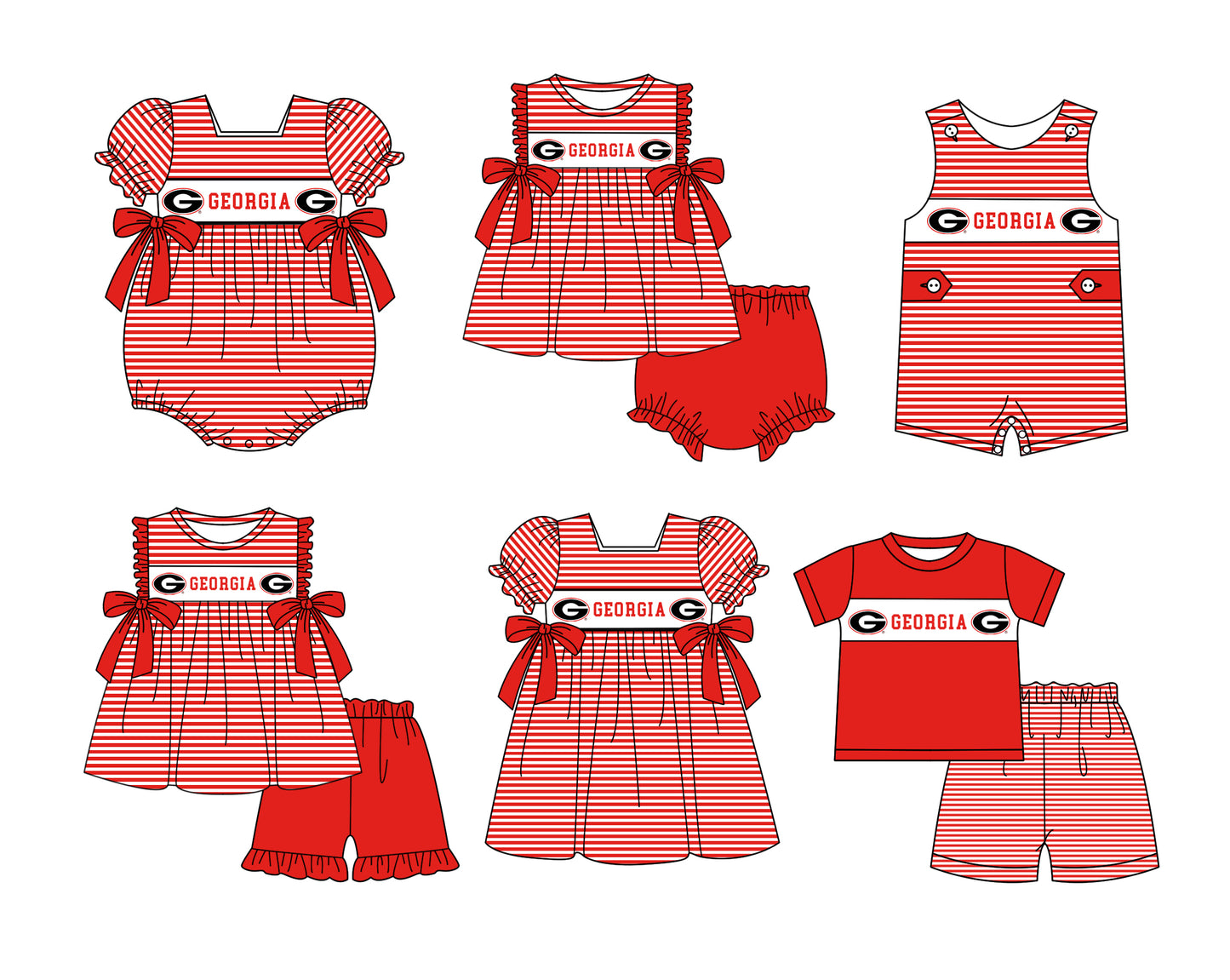 Custom moq 5 mix size milk silk summer teams baby girl boys clothes red short sleeve shorts sets 2 and brief sets and dress and rompers 2 series
