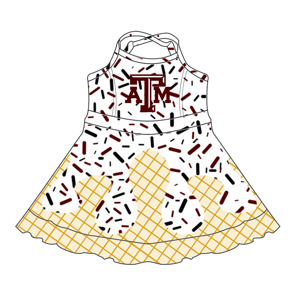 Custom summer teams baby girls clothes team white hooded long sleeve tops and short sleeve top and dress and pants and shorts-25.5.29