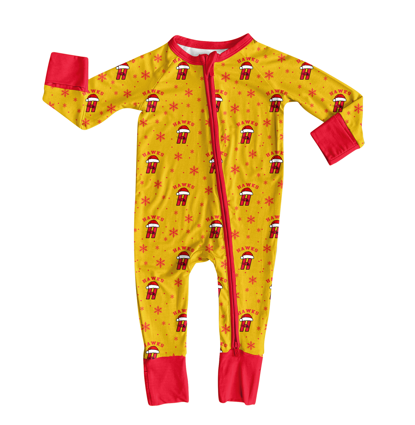 custom moq 5 mix size MSD082401 Baby Kids Christmas Letter Print Long Sleeve Zip Up Holiday Team Romper