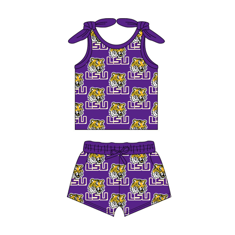 Custom moq 5 mix size milk silk summer teams baby girls clothes team purple sleeveless shorts sets and skirts sets and dress and jumpsuit-25.7.15