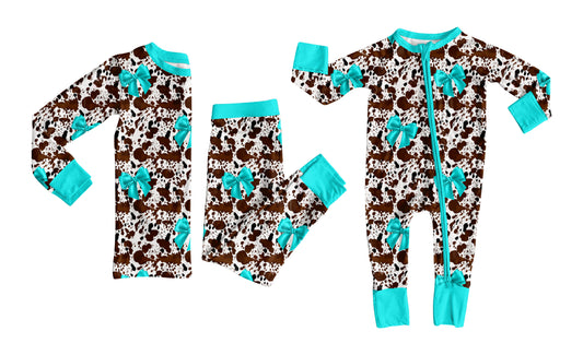 25.7.28 custom each style moq 5eta 4-6week Sibling Sister bow baby boy long sleeve pants sets and rompers match family design
