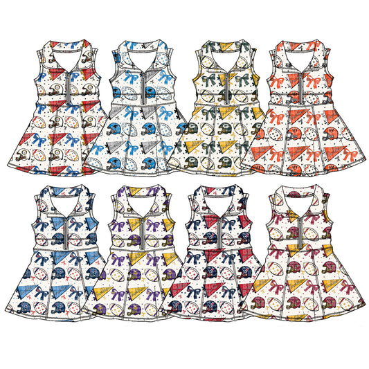 26.1.9 custom each style moq 5 eta 6-8week Sibling Sister team baby short sleeve dresses 8 match design