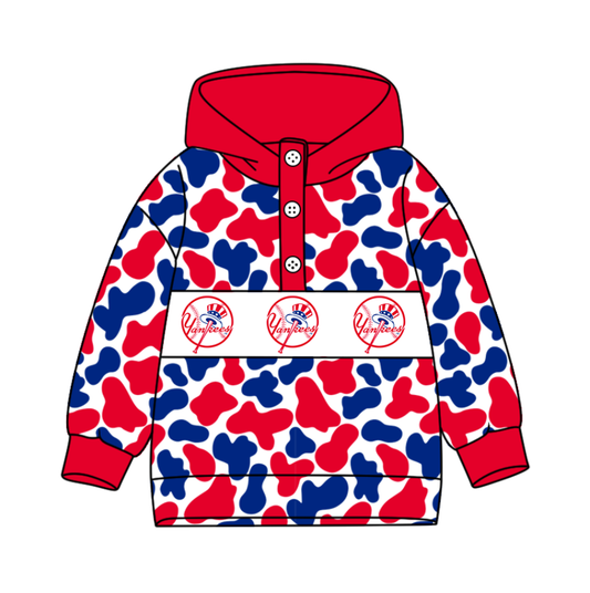 2-Custom moq 8 mix size milk silk summer team baby boy clothes camouflage red hooded long sleeve top-25.10.9