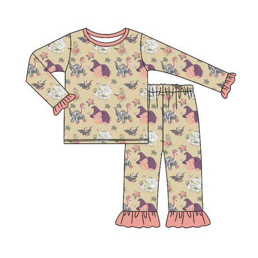 8.16 custom each style moq 5eta 4-6week Sibling Sister dinosaur baby girls sets and rompers match family design