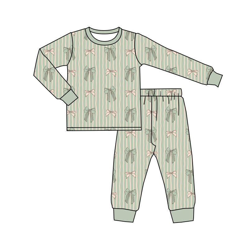 10.15 custom each style moq 5eta 4-6week Sibling bow baby boys sets and rompers match family design