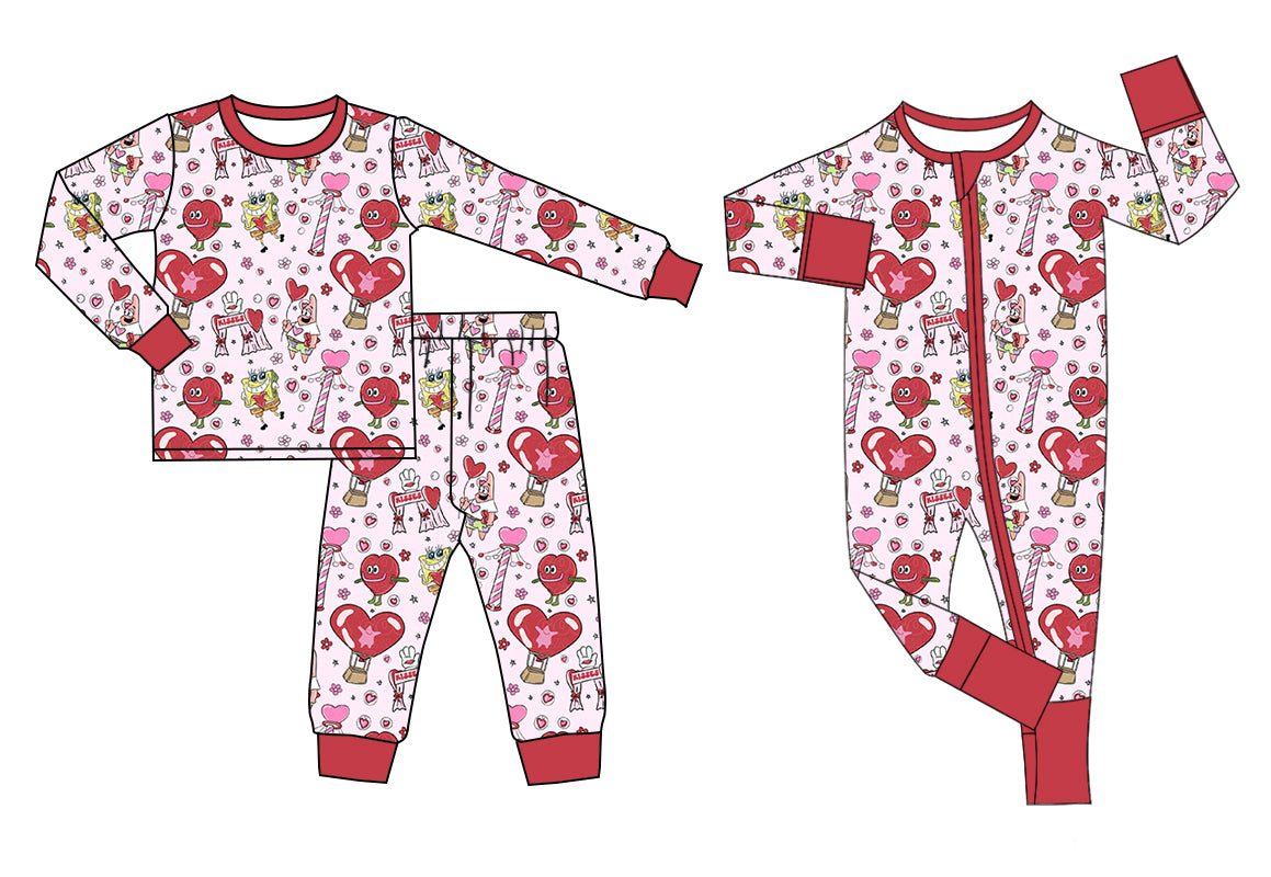 11.3 custom each style moq 5eta 4-6week Sibling love red baby girl sets and rompers match family design