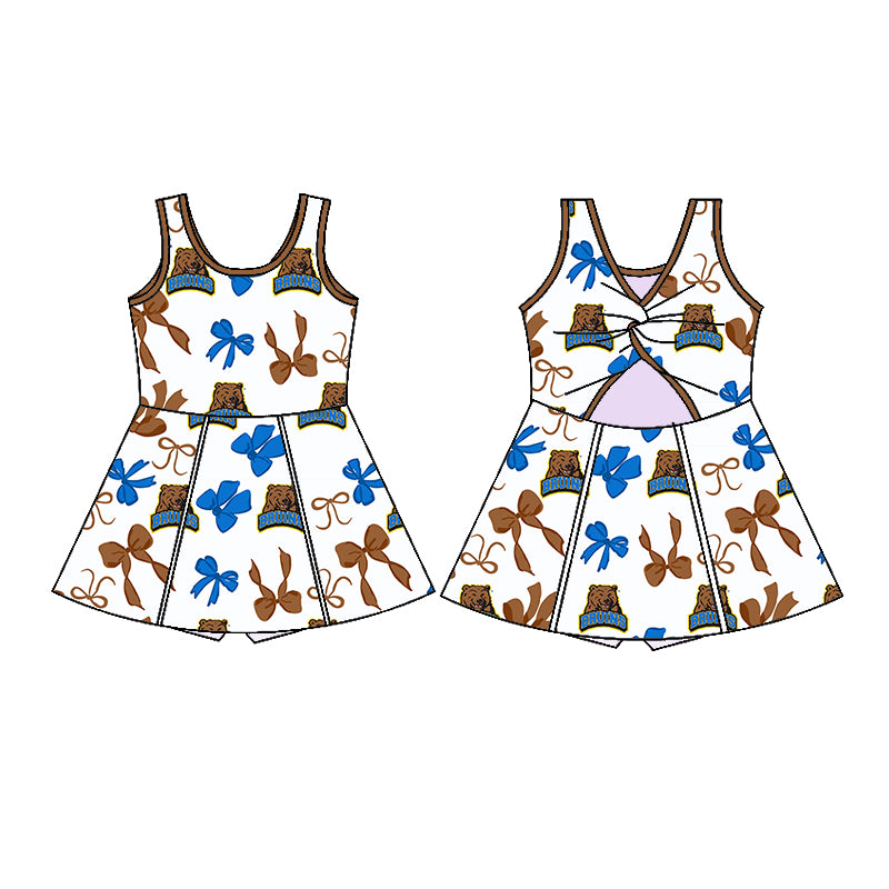 Custom moq 5 mix sizes summer teams baby girls clothes team short sleeve skirts shorts sets dress 1 and dress 2 and dress 3 and dress 4-25.5.26
