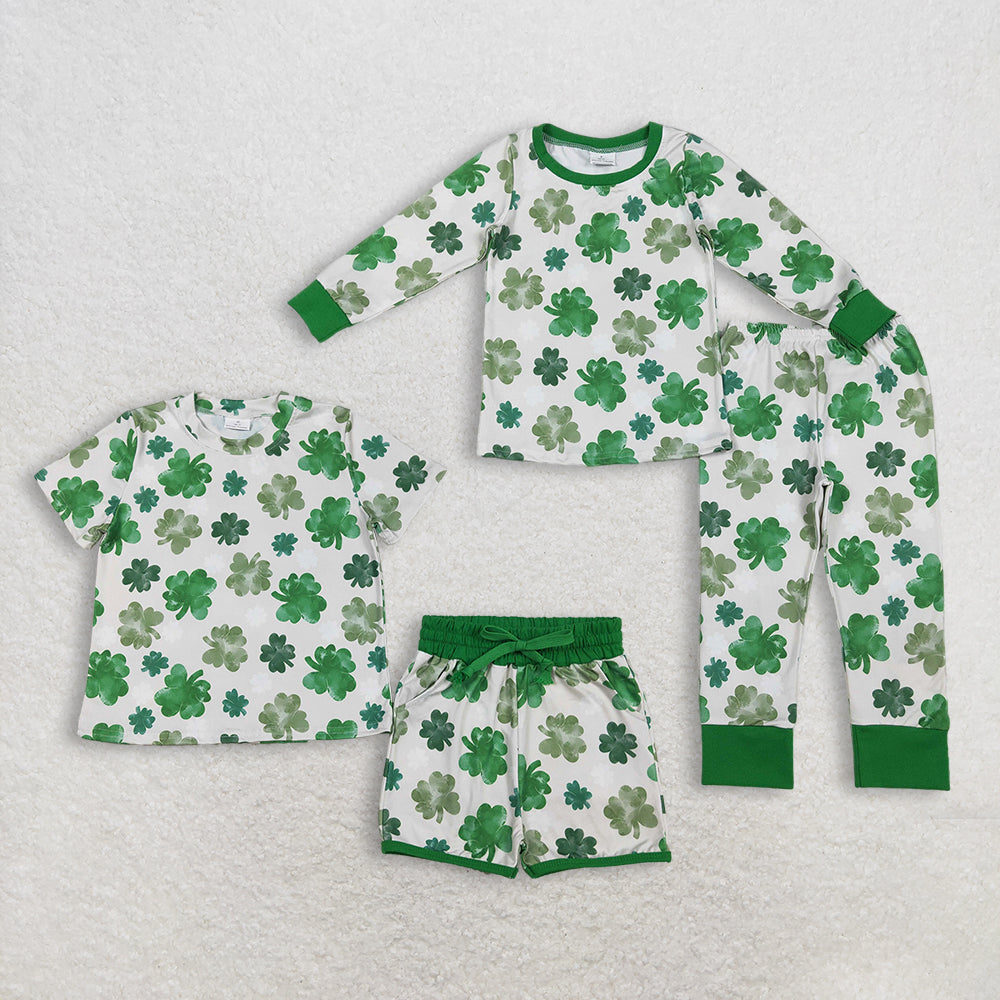 RTS NO MOQ Sibling baby girls clothes long sleeve pants sets and shorts sets