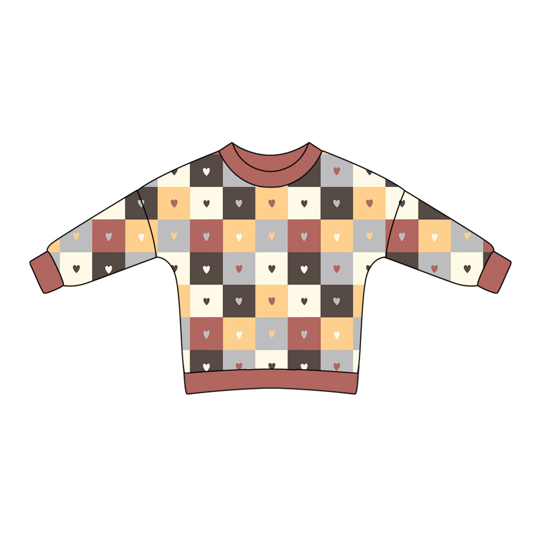10.16 custom each style moq 5 eta 4-6week Sibling Sister love baby girls clothes long sleeve top and long sleeve romper match family design