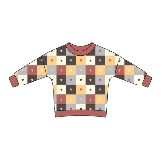 10.16 custom each style moq 5 eta 4-6week Sibling Sister love baby girls clothes long sleeve top and long sleeve romper match family design