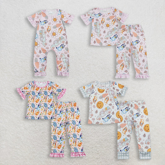 RTS NO MOQ Sibling Baby Boys Girls Easter Shirts Pants Pajamas Clothes Sets Rompers