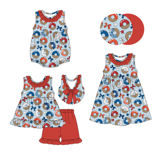 4.17 custom each style moq 5eta 4-6week Sibling Sisters bow baby girl short sleeve shorts sets and dress and rompers match family design=