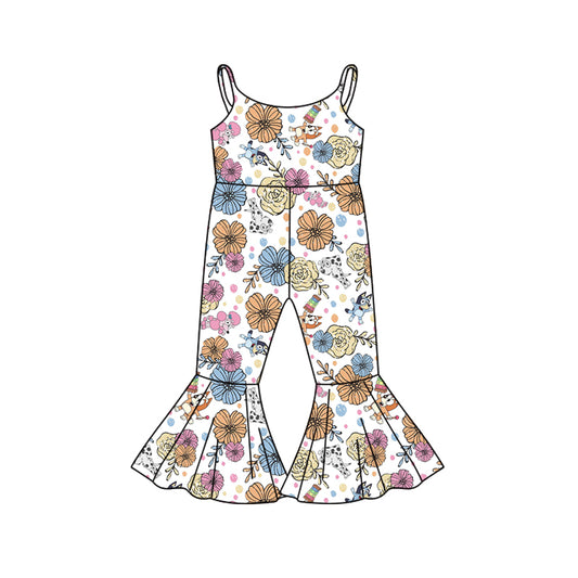10.23 custom each style moq 5eta 4-6week baby girls clothes flower suspender baby girls jumpsuit