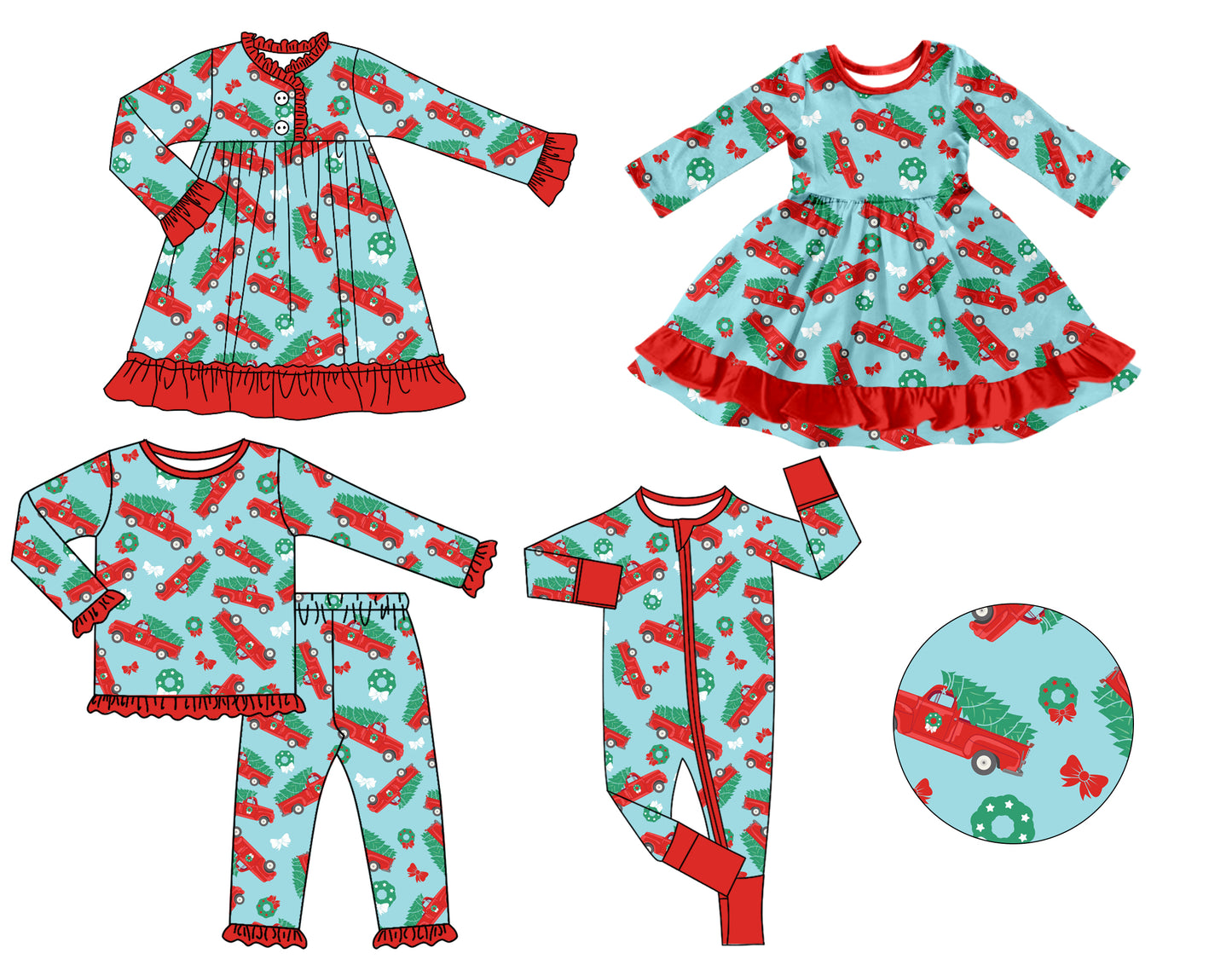 25.8.4 custom each style moq 5 eta 4-6week Sibling Sisters Christmas baby girl long sleeve pants sets and romper and dress 1 and dress 2 match family design
