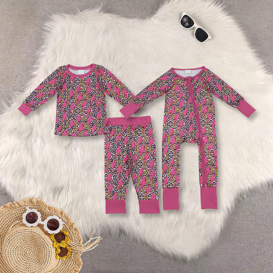 RTS NO MOQ Sibling Baby girl clothes long-sleeved trousers suit & romper