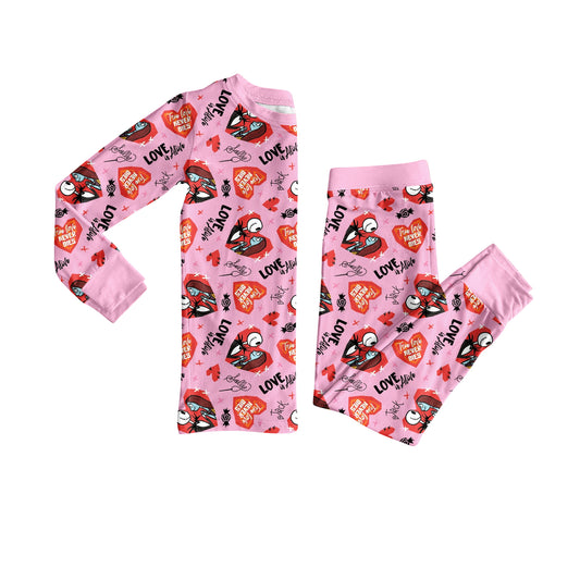 25.9.6 custom each style moq 5eta 4-6week Sibling Sisters love baby girl clothes long sleeve pants sets and romper match family design