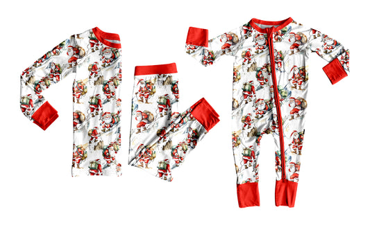 25.7.10 custom each style moq 5eta 4-6week Sibling Sister Christmas red baby boy long sleeve pants sets and rompers match family design