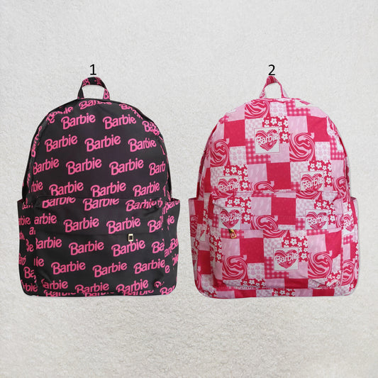 RTS NO MOQ Sibling Bags Cute Clothes Baby Kids Hot Pink Strap Zip Backpack Bag